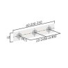 Poignée de meuble PAN COUPE de FURNIPART - Look aluminium