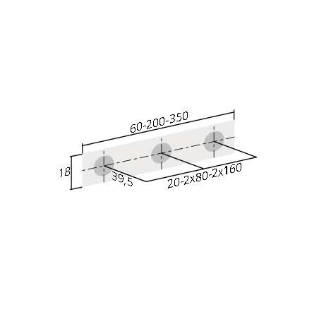 Poignée de meuble alu Pan coupé de Furnipart