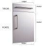 Porte de cuisine sur mesure SCHEMA polymère