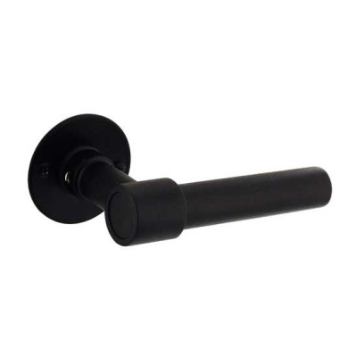 Poignée de porte BETTY - Look inox / Noir