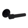 Poignée de porte BETTY - Look inox / Noir