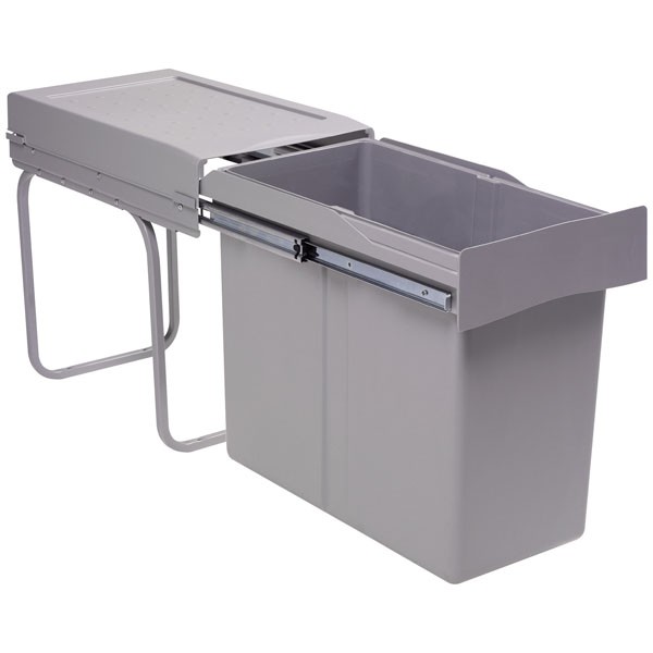 Poubelle de cuisine coulissante 1 bac - 30 litres